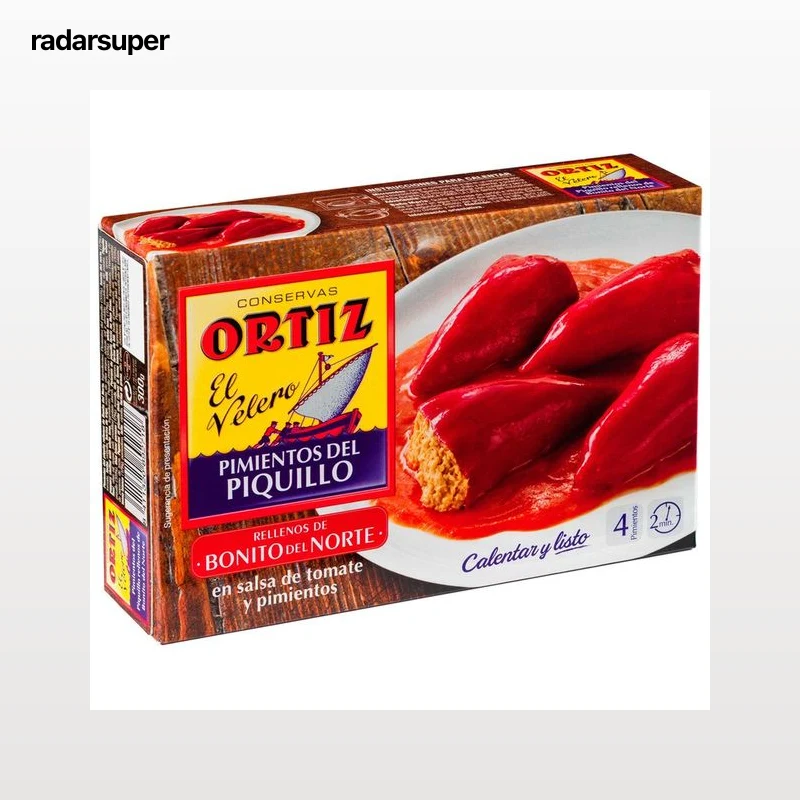 ORTIZ Pimientos del piquillo rellenos de bonito del norte ORTIZ 300 g.