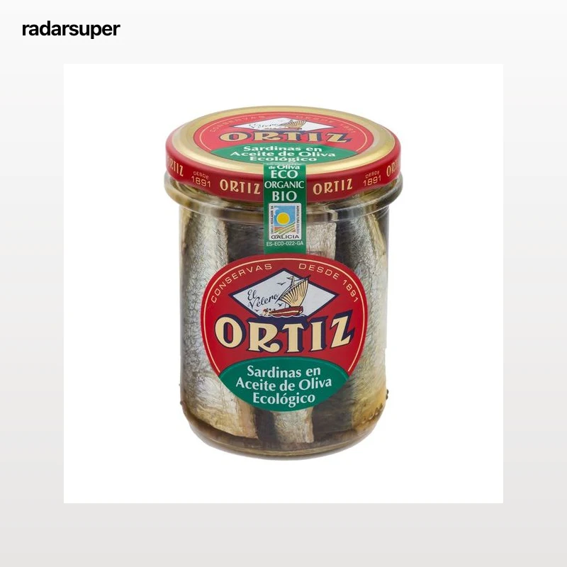 ORTIZ Sardinas en aceite de oliva ecológico 140 g.