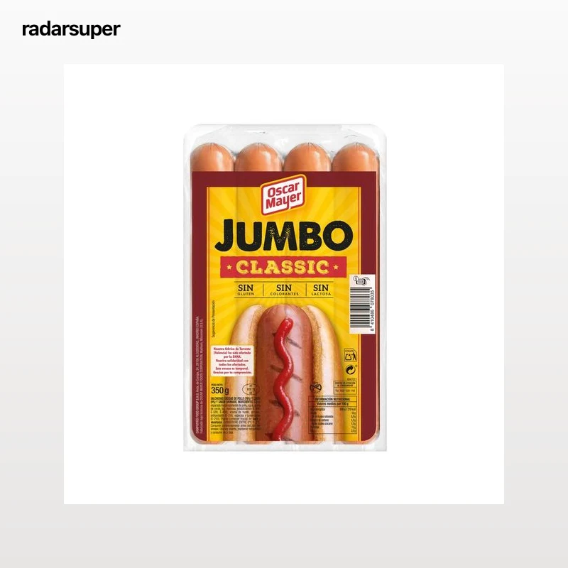OSCAR MAYER Salchichas tipo Frankfurt OSCAR MAYER Jumbo 350 g.