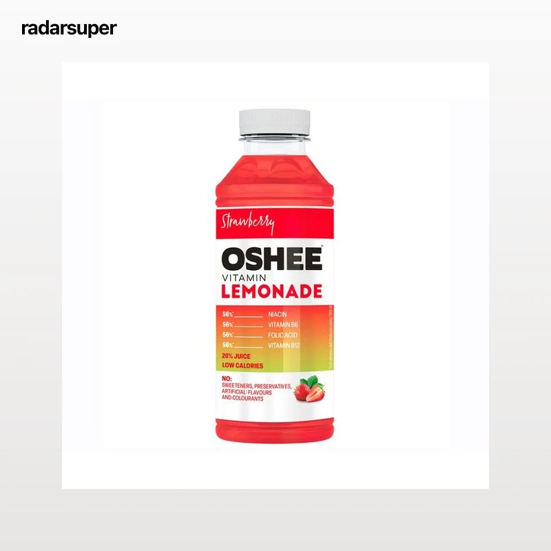 OSHEE Agua vitaminada de fresa 555 ml.
