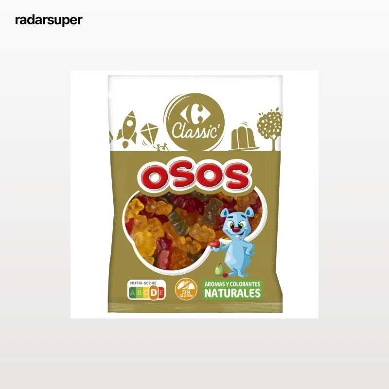 Ositos de goma Classic Carrefour sin gluten 250 g.