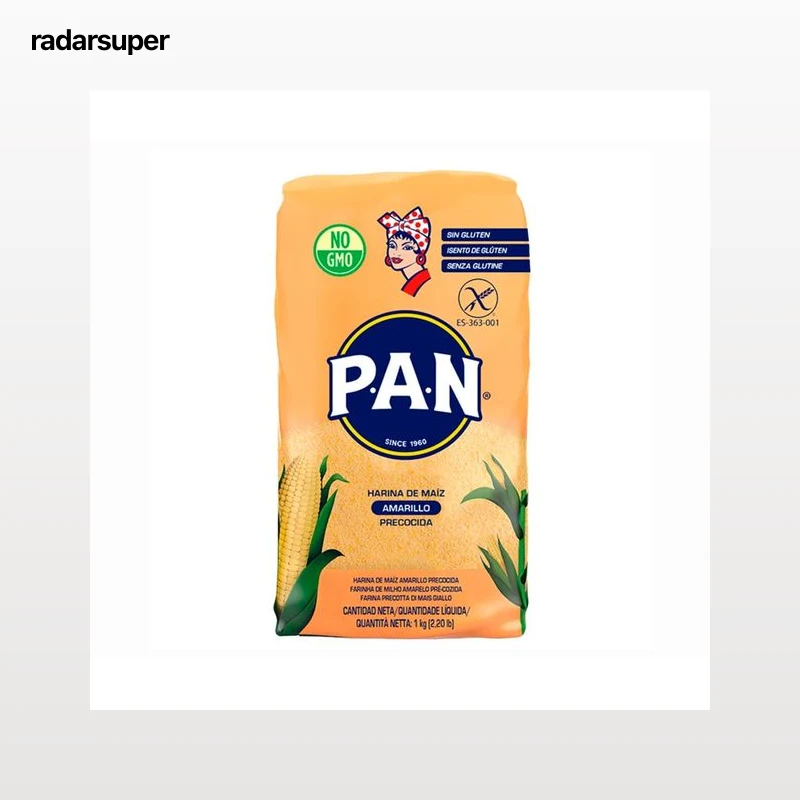 P.A.N Harina maíz amarillo precocida 1 kg.