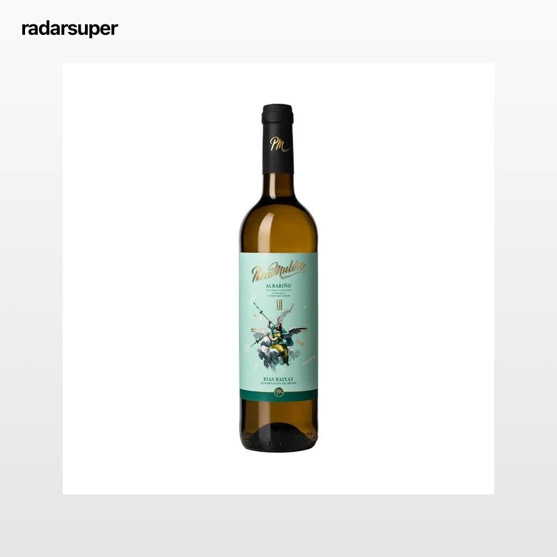 PACO MULERO  Vino blanco Albariño con D.O. Rías Baixas botella de 75 cl.