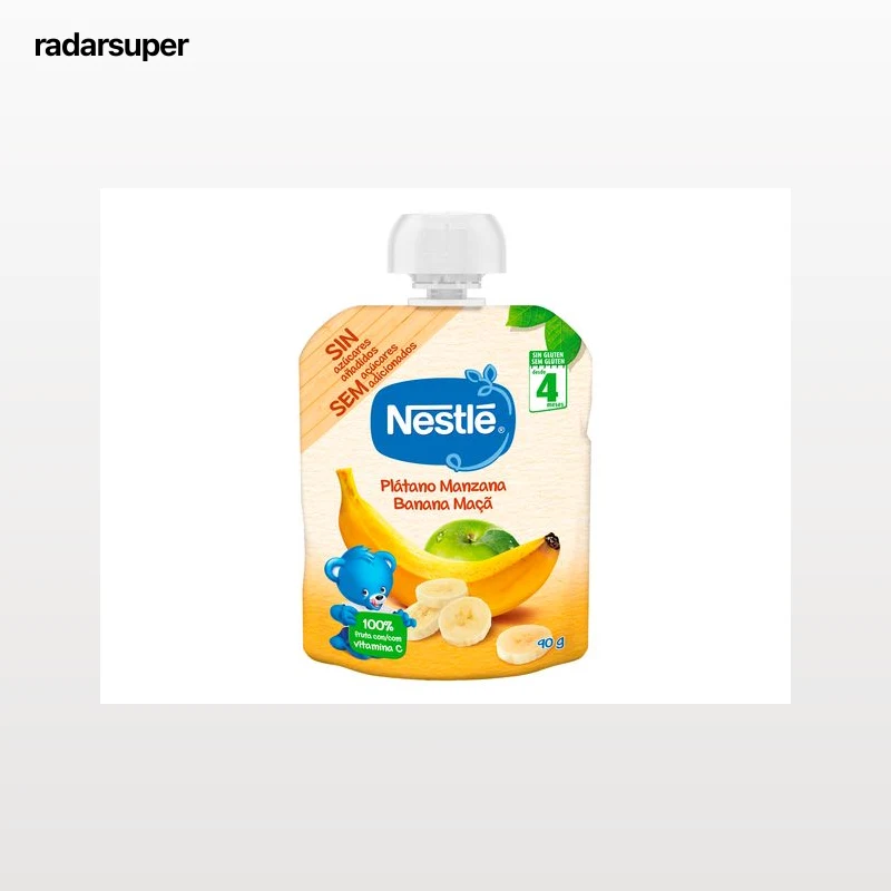 PACOTINHO FRUTA NESTLÉ BANANA E MAÇÃ 90G