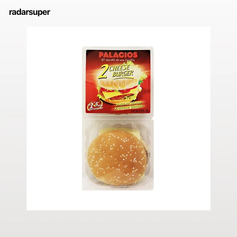 PALACIOS Hamburguesa con queso Gouda PALACIOS 2 x 125 g.