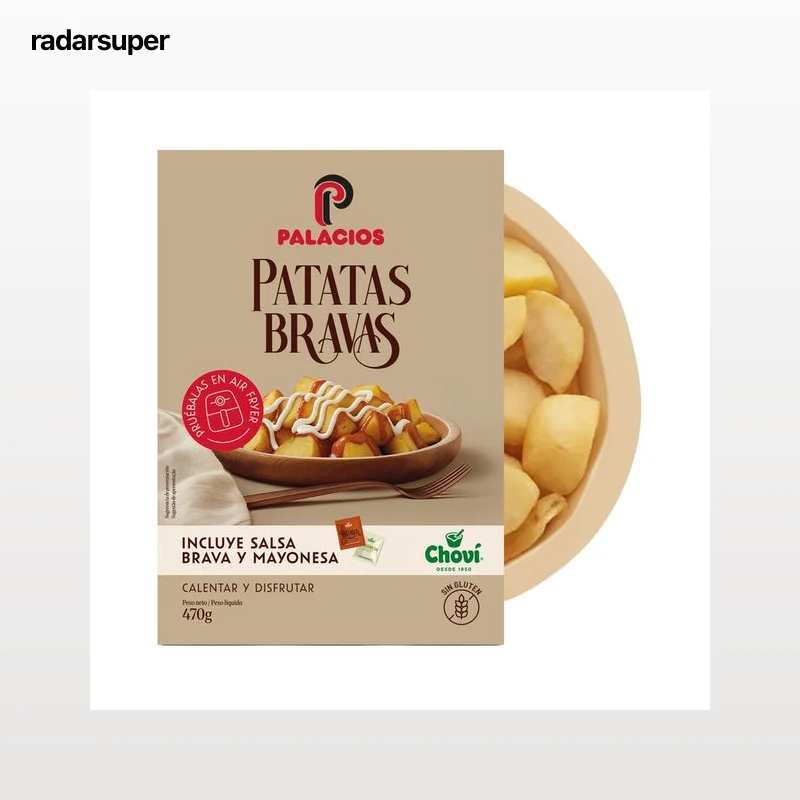 PALACIOS Patatas bravas, listas para calentar y comer 470 g.