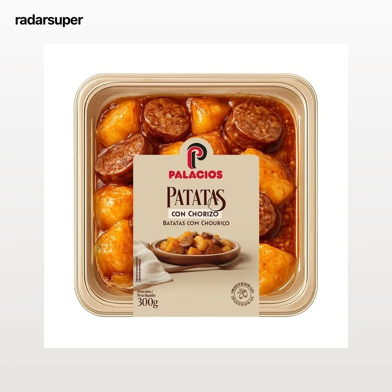 PALACIOS Patatas con chorizo, listas para calentar y comer 300 g.