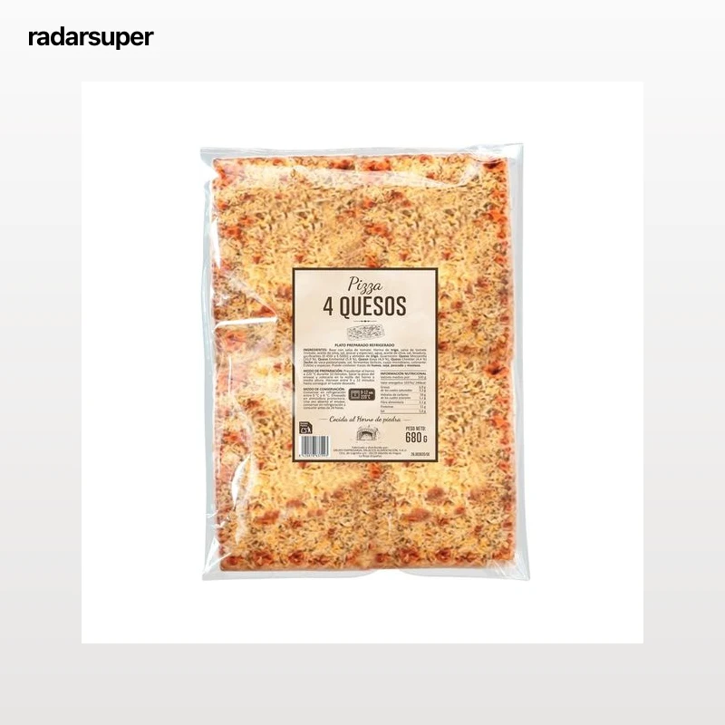 PALACIOS Pizza rectangular 4 quesos 680 g.