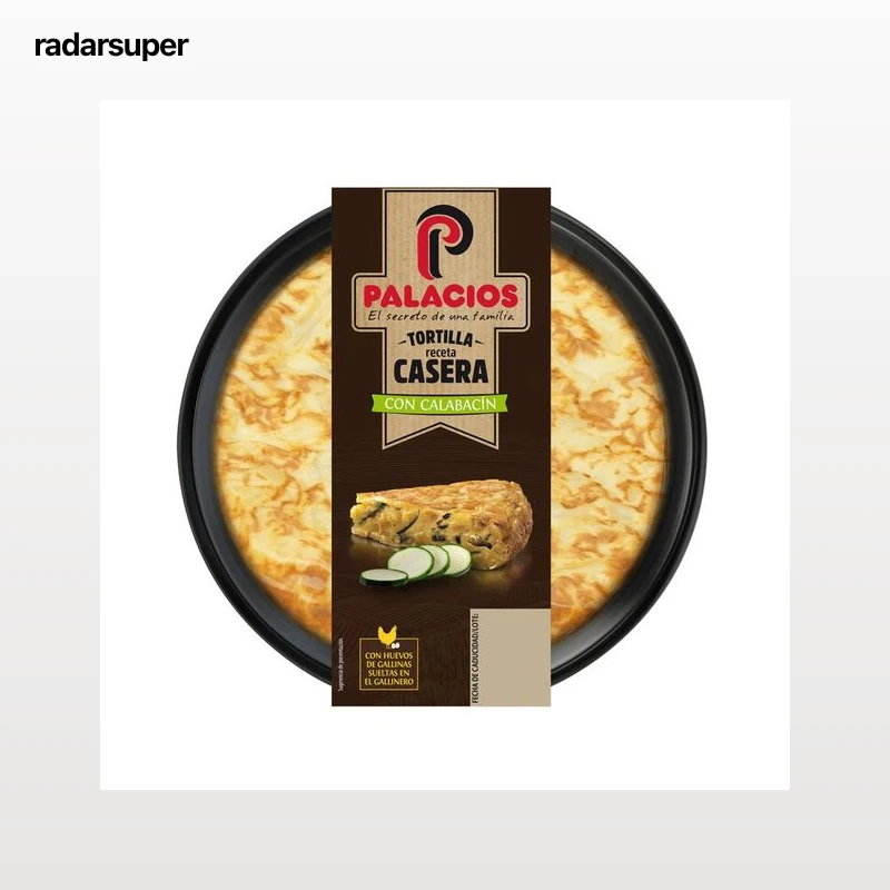 PALACIOS Tortilla de patata receta casera con calabacín 600 g.