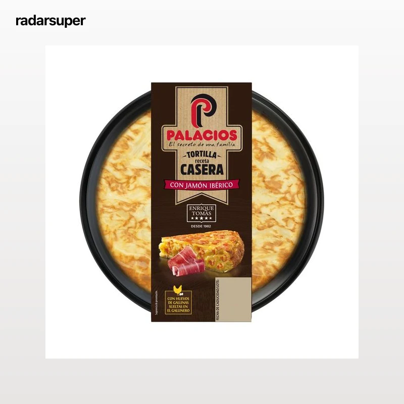PALACIOS Tortilla de patatas receta casera con jamón ibérico Enrique Tomas (5 estrellas) 600 g.