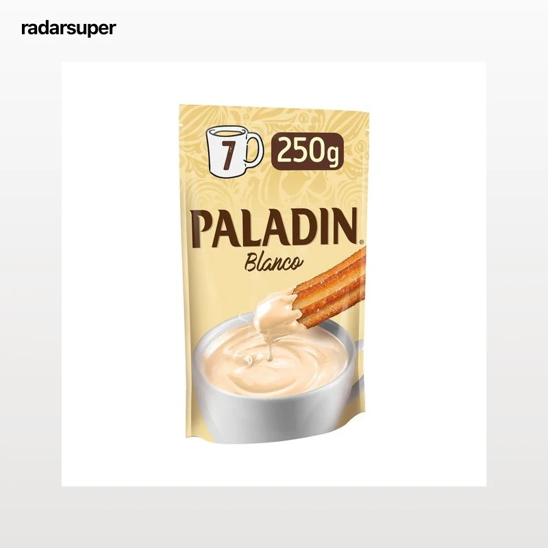 PALADIN Cacao a la taza instantáneo, sabor chocolate blanco PALADÍN 250 g.