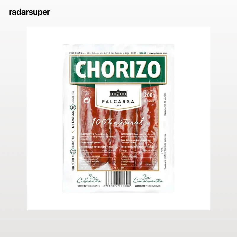 PALCARSA Chorizo de León 100% natural PALCARSA 200 g.
