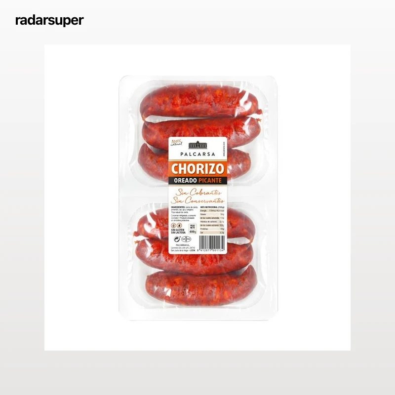PALCARSA Chorizo oreado picante, elaborado sin conservantes ni colorantes PALCARSA 400 g.