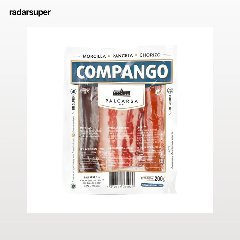 PALCARSA Compango compuesto por chorizo, panceta y morcilla 200 g.