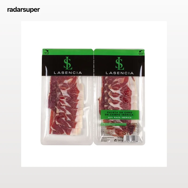 Paleta cebo de campo 50% ibérica Lasencia pack 2 de 50g