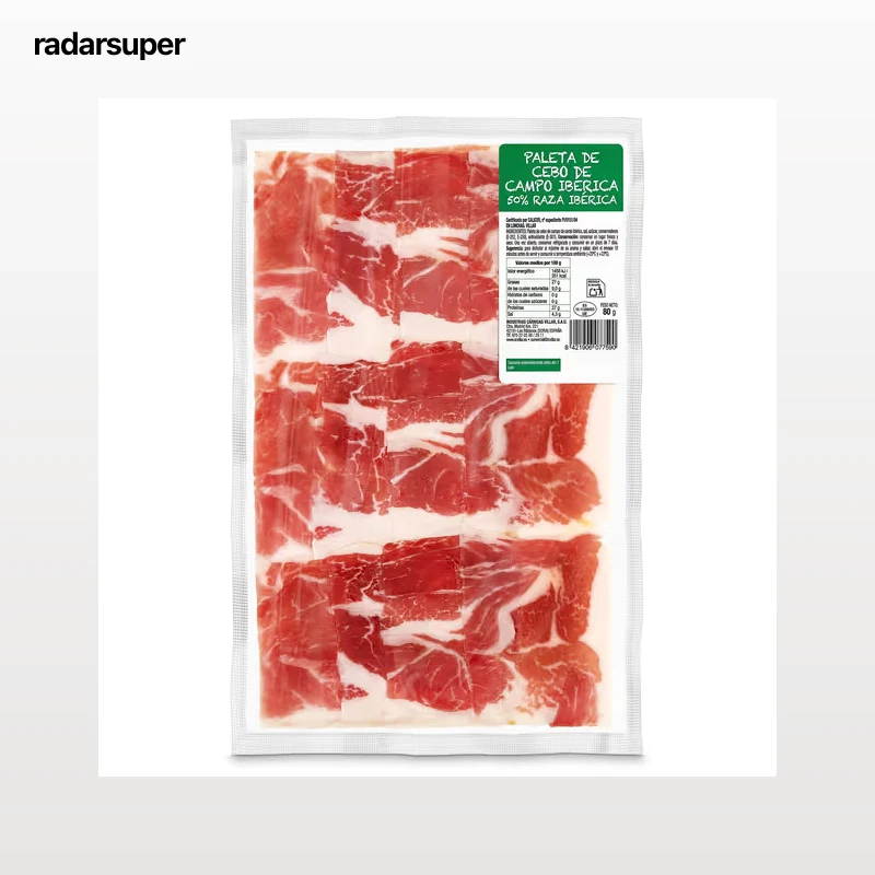 Paleta de cebo de campo 50% raza ibérica Villar 80 g
