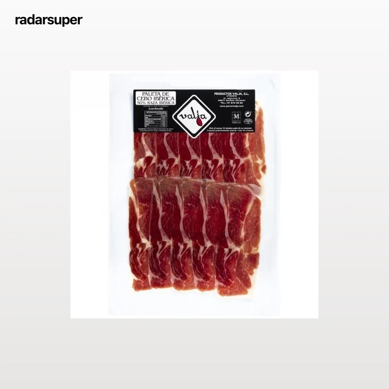 Paleta de Cebo Ibérica 50% Raza Ibérica en lonchas Valja 100 g
