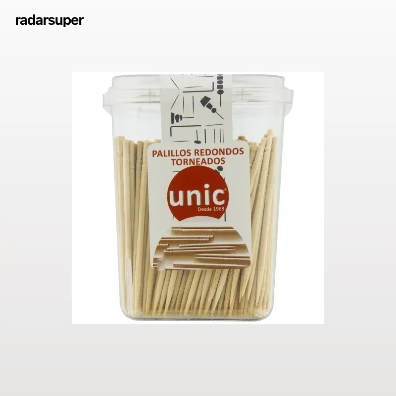 Palillos Redondos Torneados de Madera UNIC de 550 piezas
