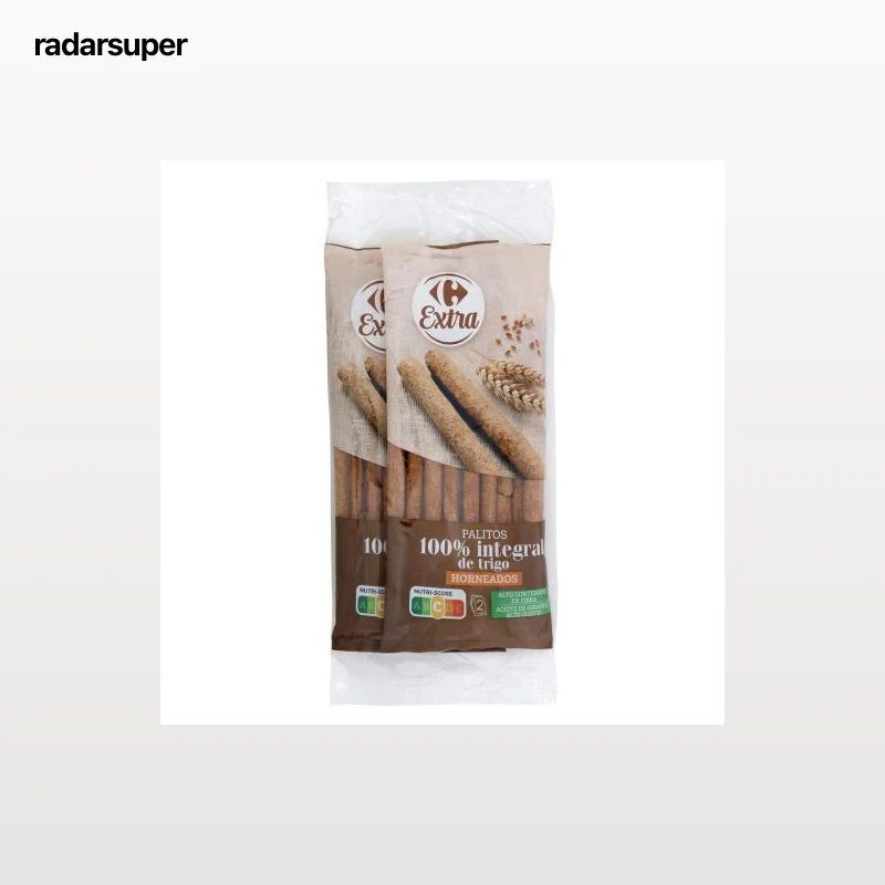 Palitos 100% integrales Carrefour 160 g.