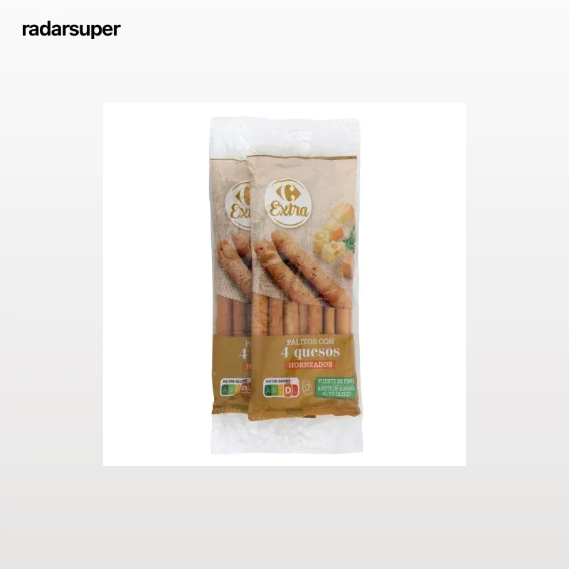 Palitos con 4 quesos Carrefour 160 g.