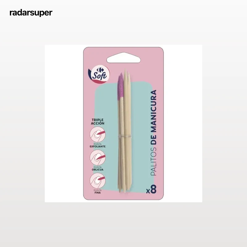 Palitos de manicura Carrefour Soft 8 ud.