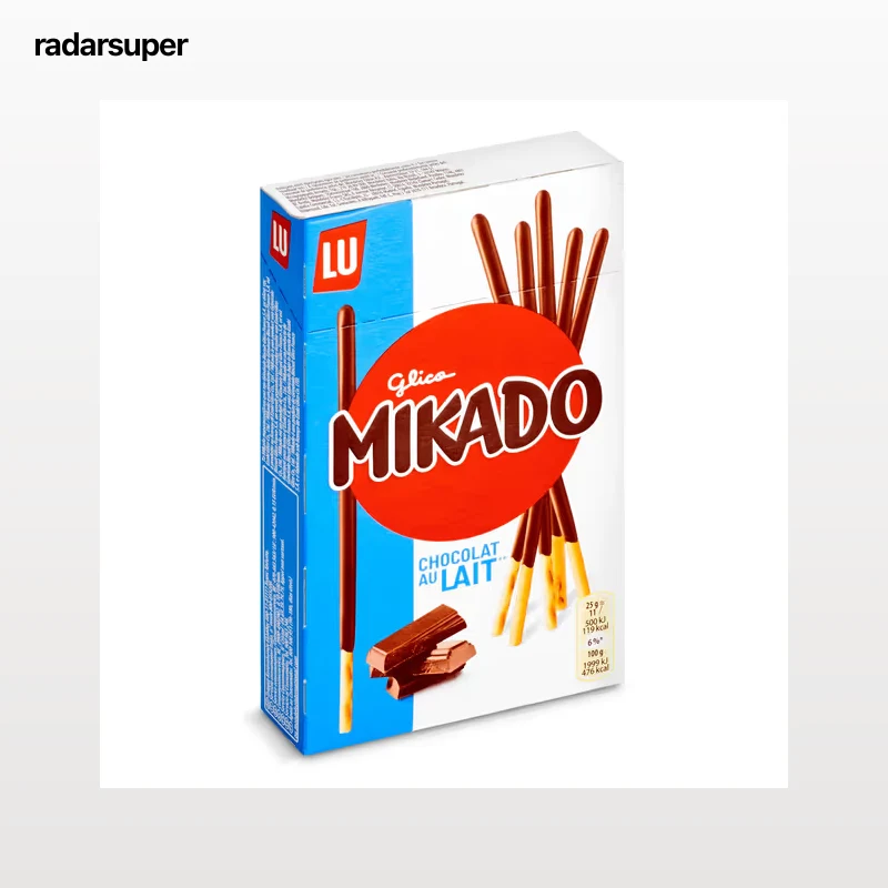 Palitos de galleta recubiertos de chocolate con leche Mikado 75 g