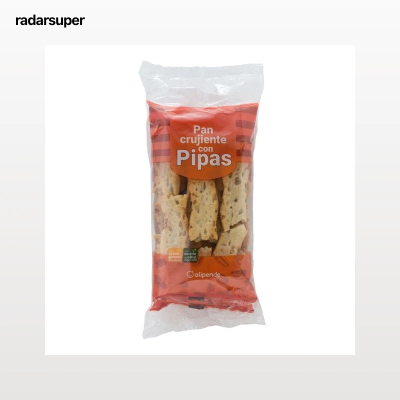 Palitos de pan crujiente Alipende con pipas 2 uds 80g