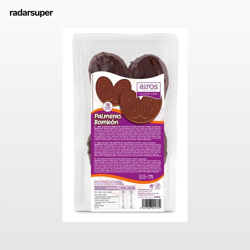 Palmera Airos bombón 120g sin gluten
