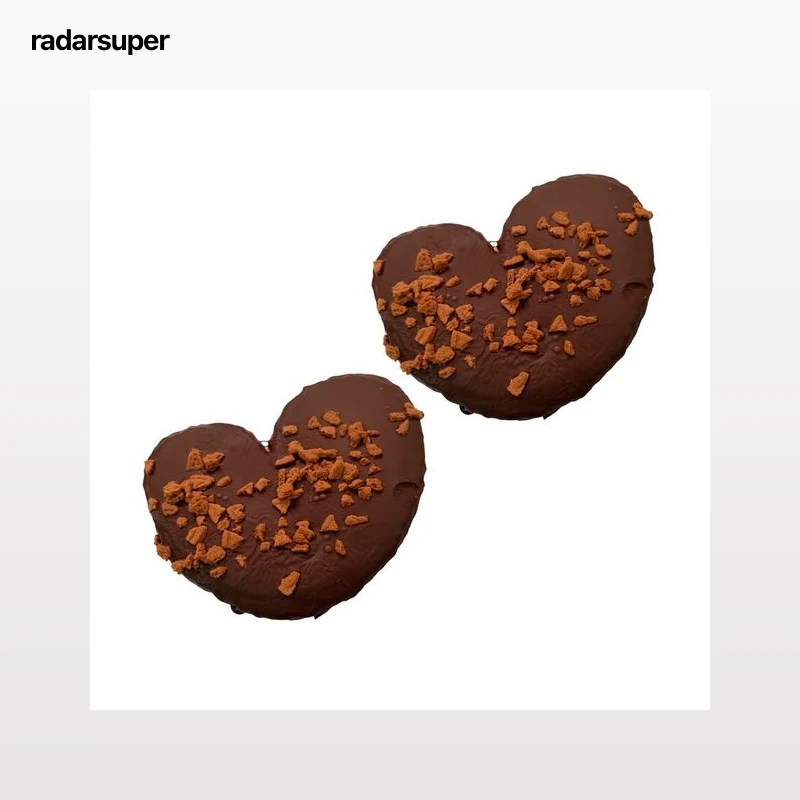 Palmera de cobertura negra con crumble de caramelo 2 uds, 240 g.