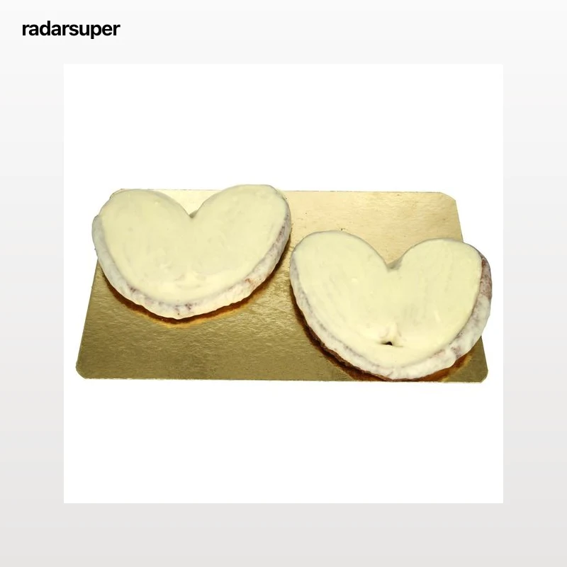 Palmera recubiertas de chocolate blanco, 2 uds, 250g.