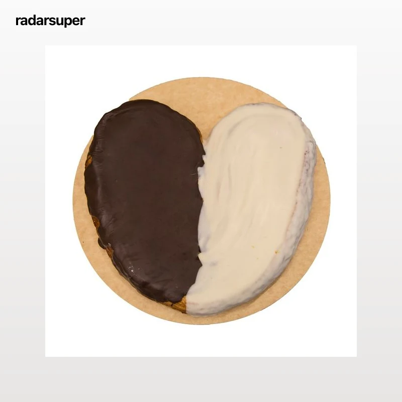 Palmera tierna XXL de chocolate blanco y negro 380 g.