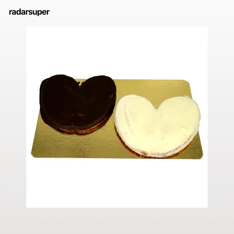 Palmeras recubierta de chocolate (1) y chocolate blanco (1).