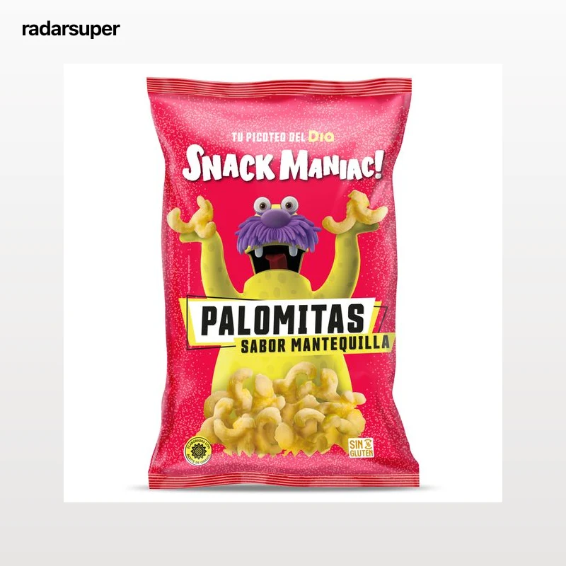 Palomitas sabor mantequilla Dia Snack Maniac 80 g