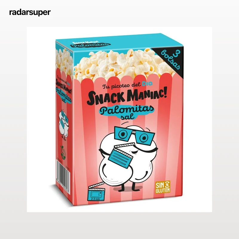 Palomitas con sal para microondas Dia Snack Maniac 270 g