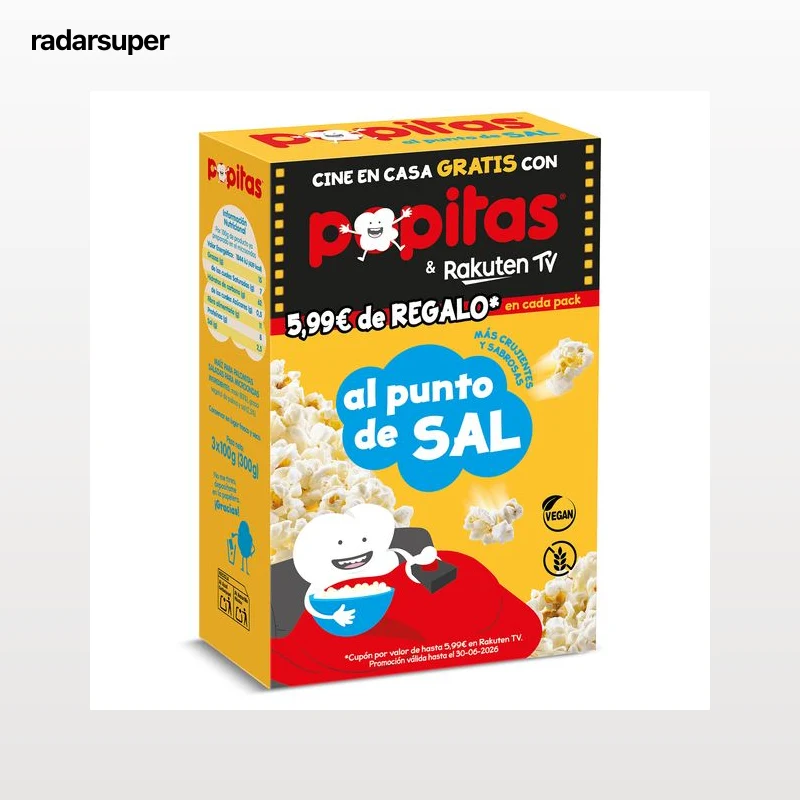 Palomitas con sal para microondas Popitas 300 g