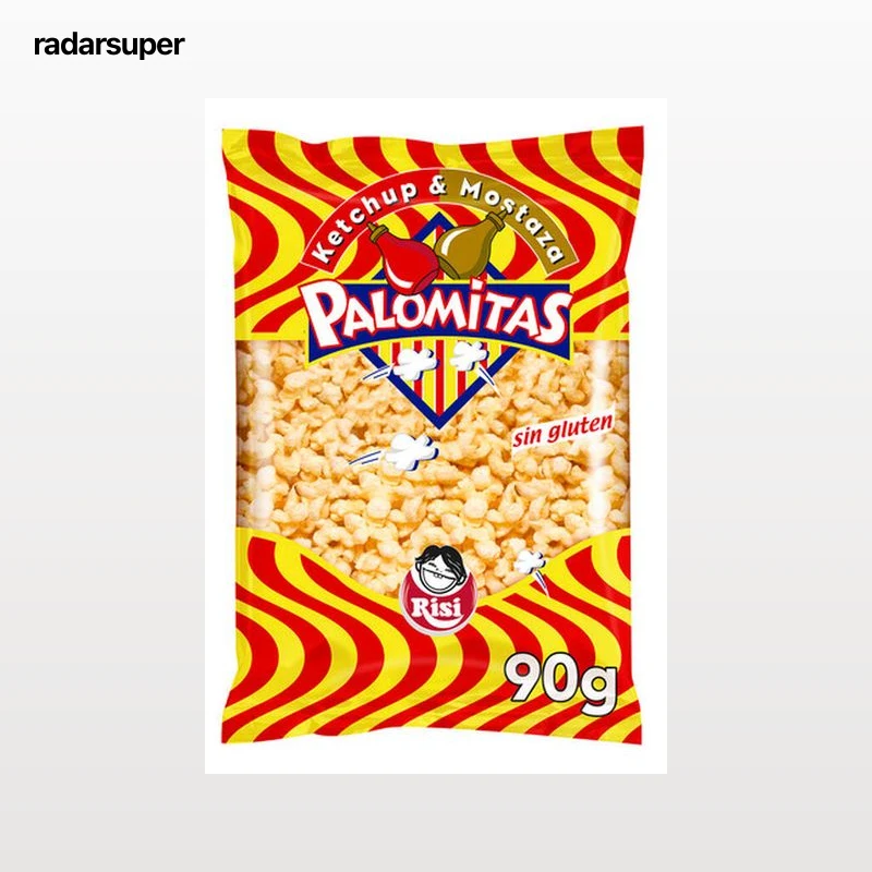 Palomitas sin gluten Risi 90g ketchup y mostaza