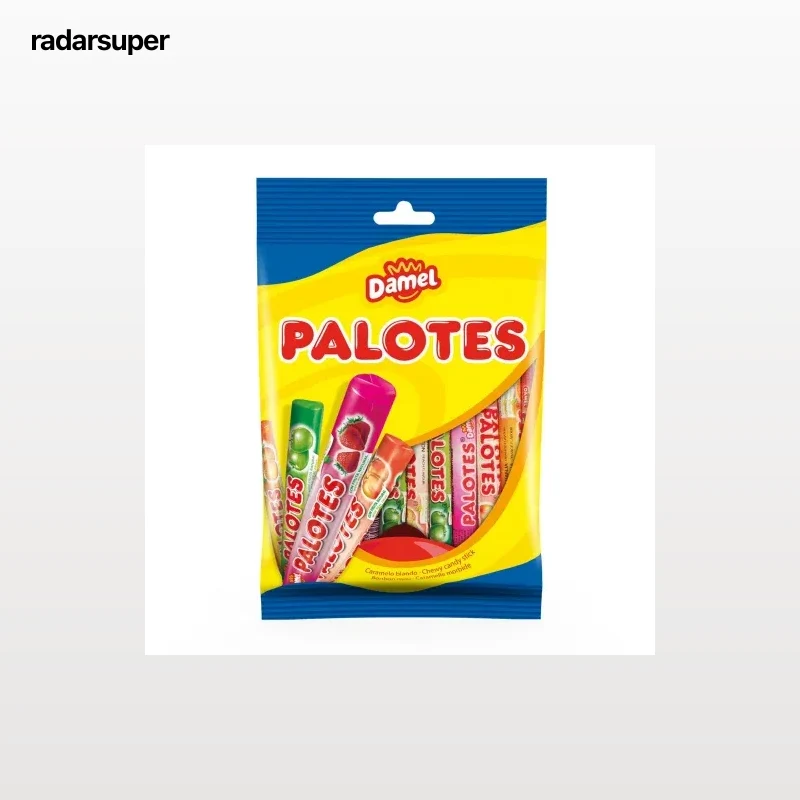 Palotes de goma sabor fruta surtidos Damel 90 g.
