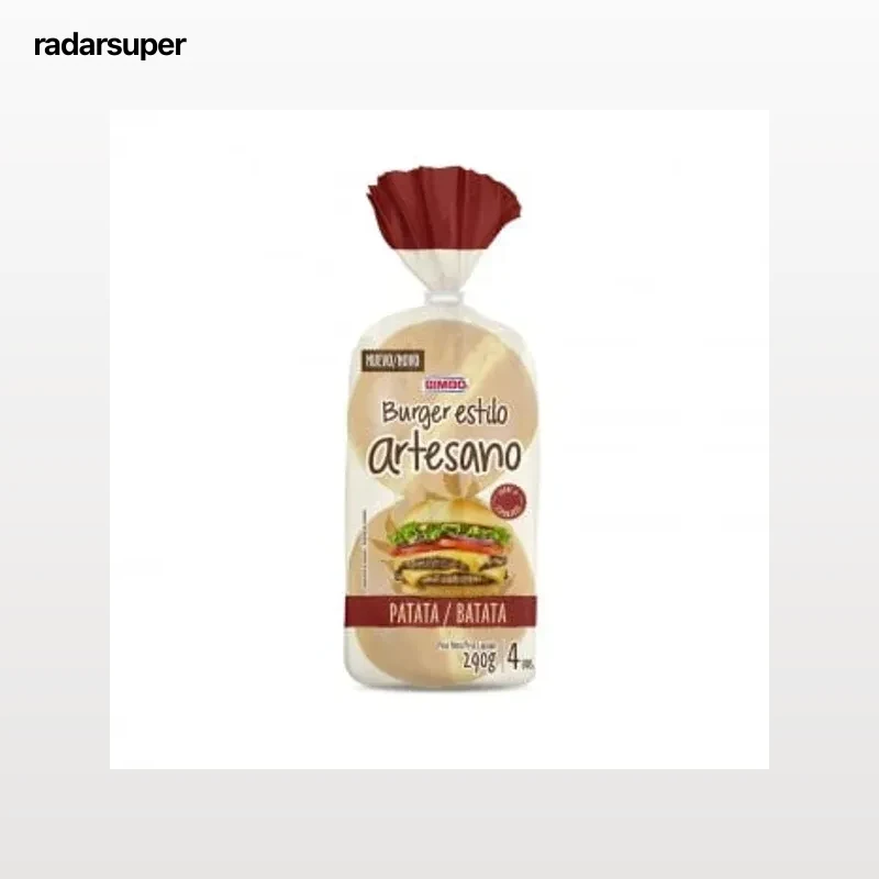 Pan Burguer de patata estilo artesano Bimbo 290 g.