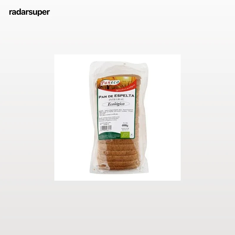 Pan de espelta integral ecológico Paneco 400 g.