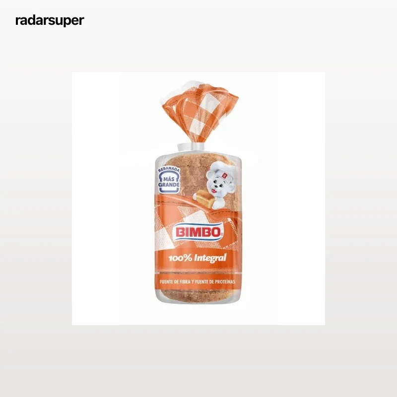 Pan de molde 100% integral Bimbo 450 g.