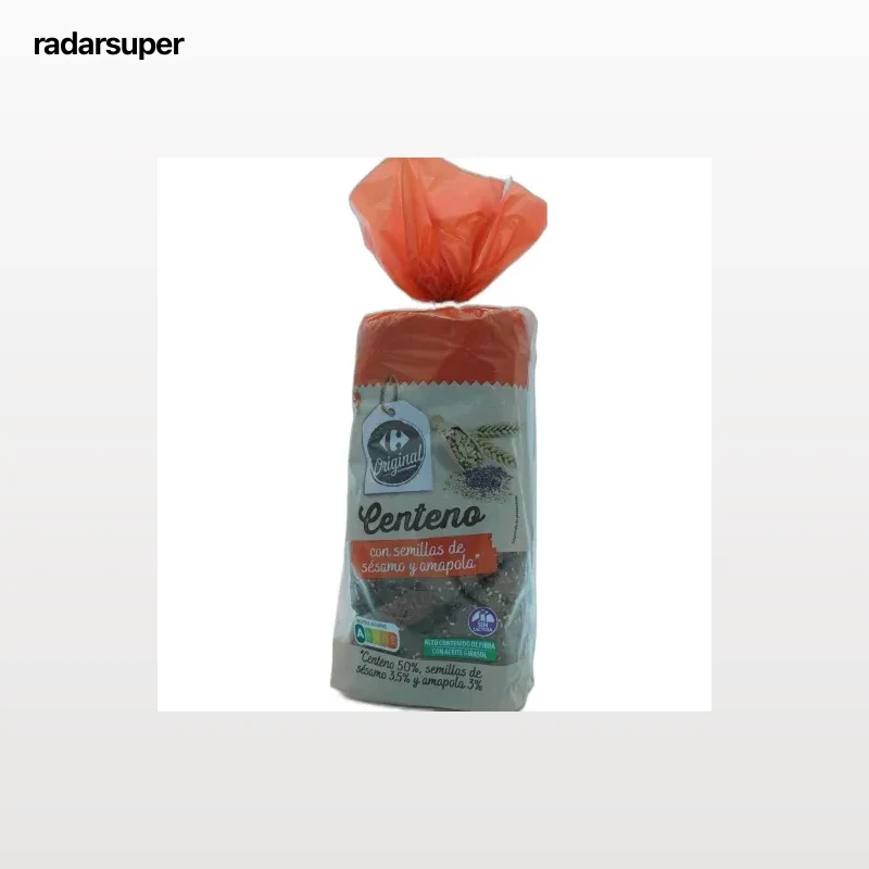 Pan de molde centeno Original Carrefour si lactosa 675 g.