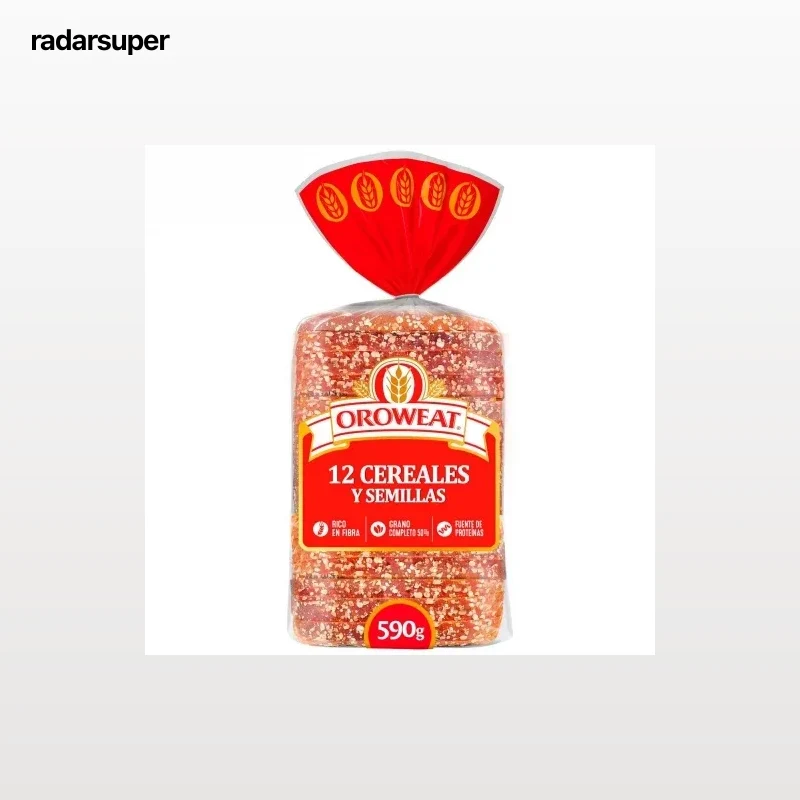 Pan de molde integral 12 selección cereales y semillas Oroweat 590 g.