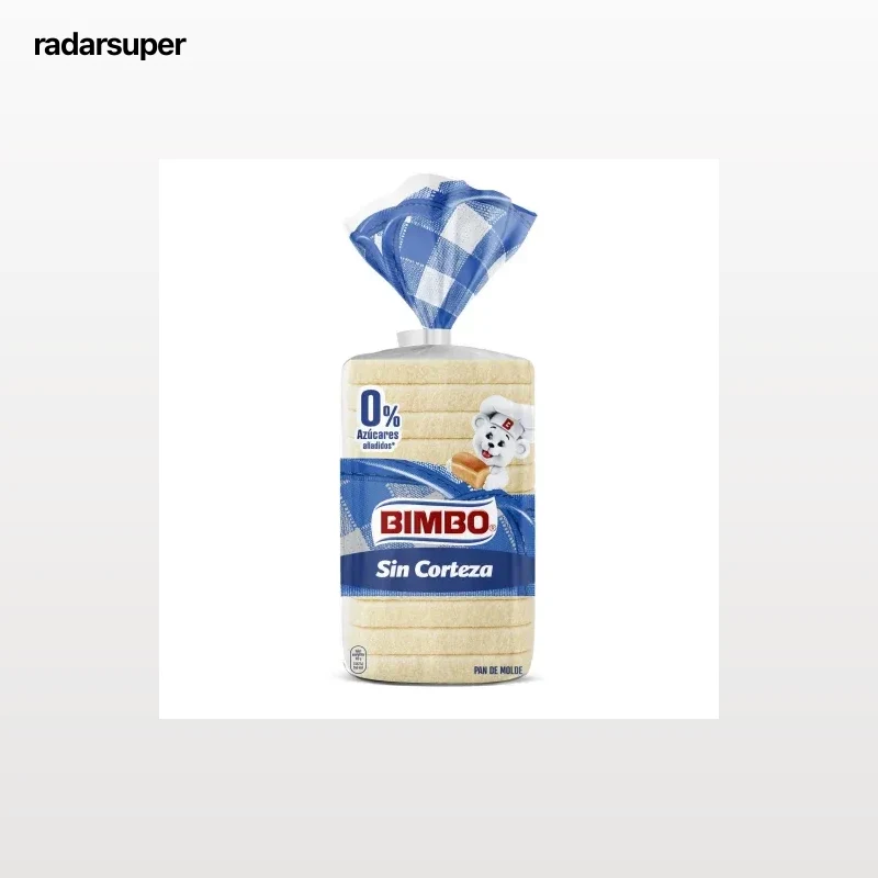 Pan de molde sin corteza Bimbo 500 g.
