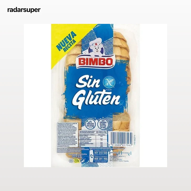 Pan de molde sin gluten BIMBO, paquete 300 g