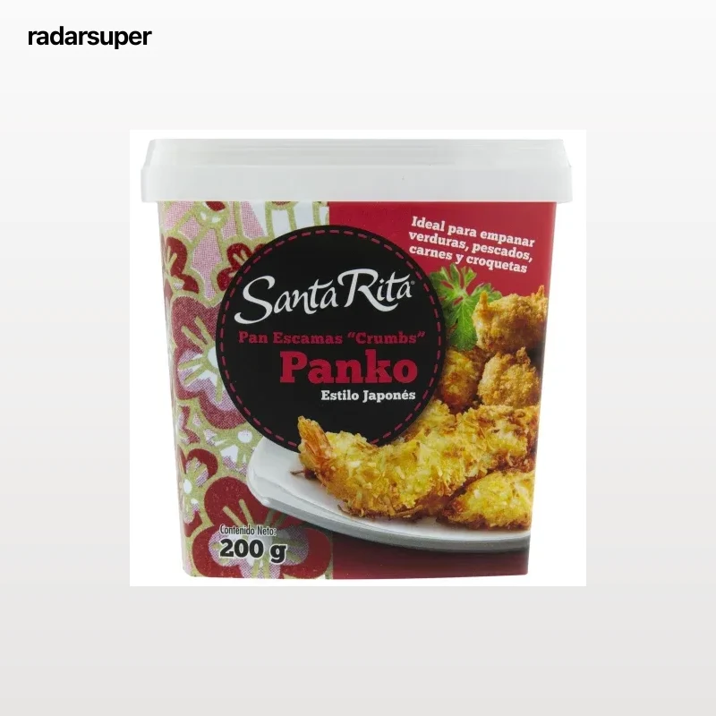 Pan escamas crumbs Panko estilo japonés Santa Rita 200 g.
