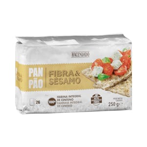Pan de fibra y sésamo