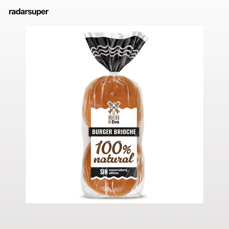 Pan de hamburguesa brioche El molino de Dia 300 g