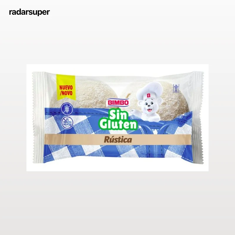 Pan hamburguesa sin gluten rústica Bimbo 160g