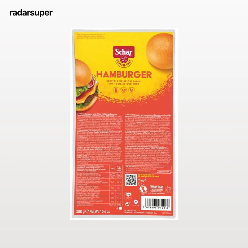 Pan de hamburguesa sin gluten Schär 300g