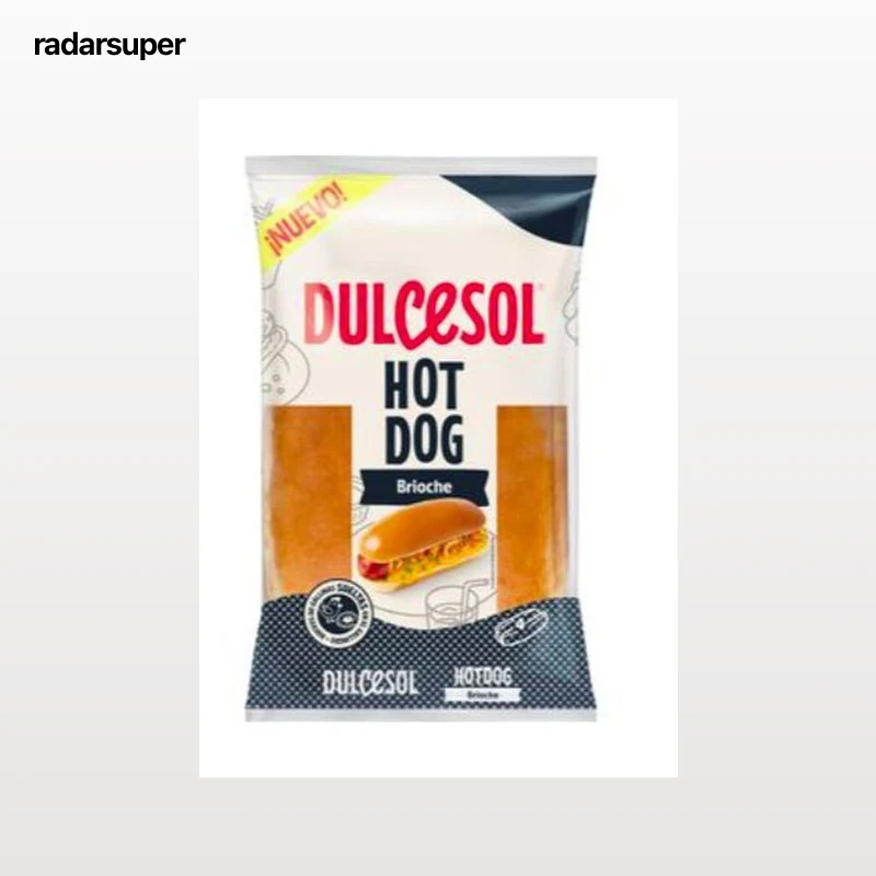 Pan hot dog brioche de 4 unid Dulcesol